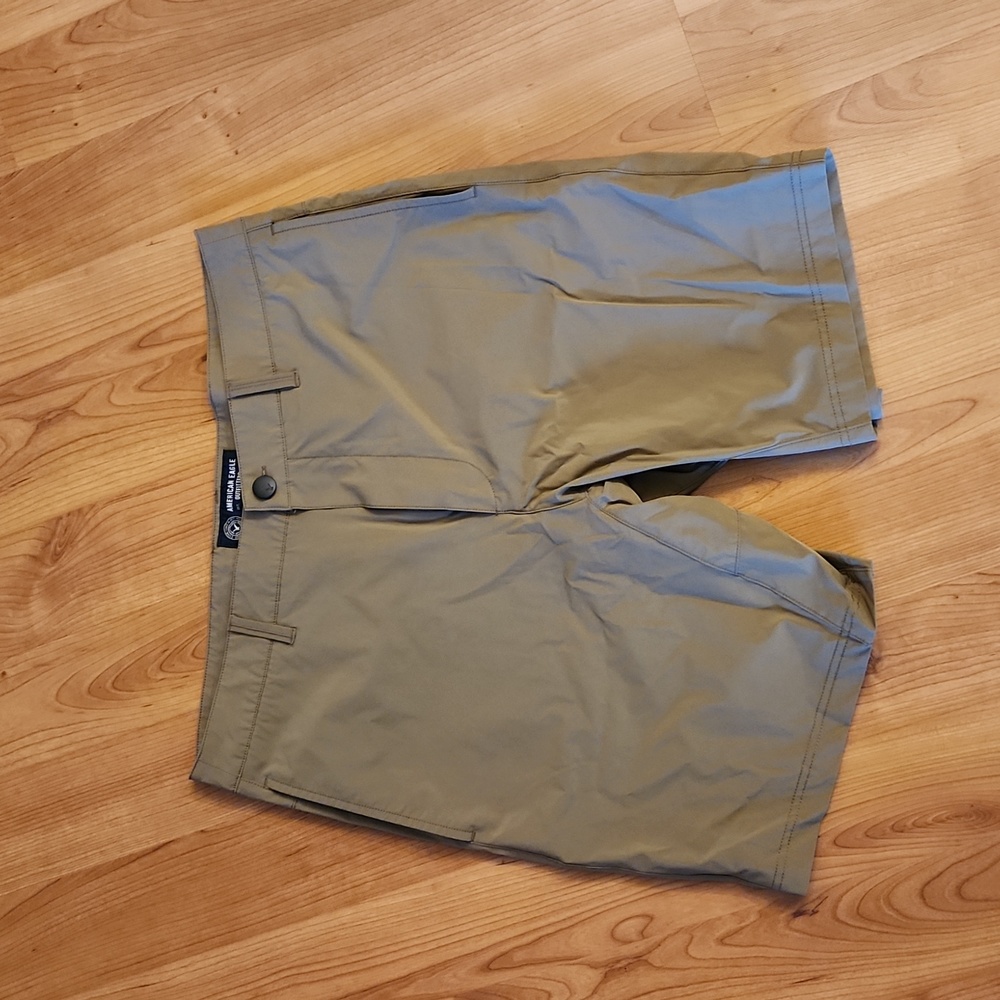 American Eagle Dark Tan Active Fit Shorts